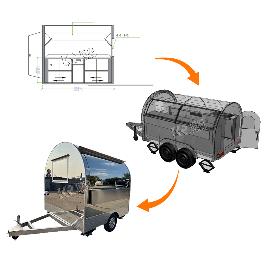 Concession Food Trailer Mobile - Hot Dog Vending Cart recension och pris