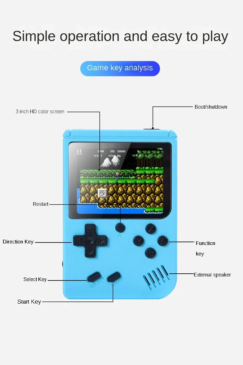 Built-in 500+ Classic Games 8- - Arcade Vibes recension och pris