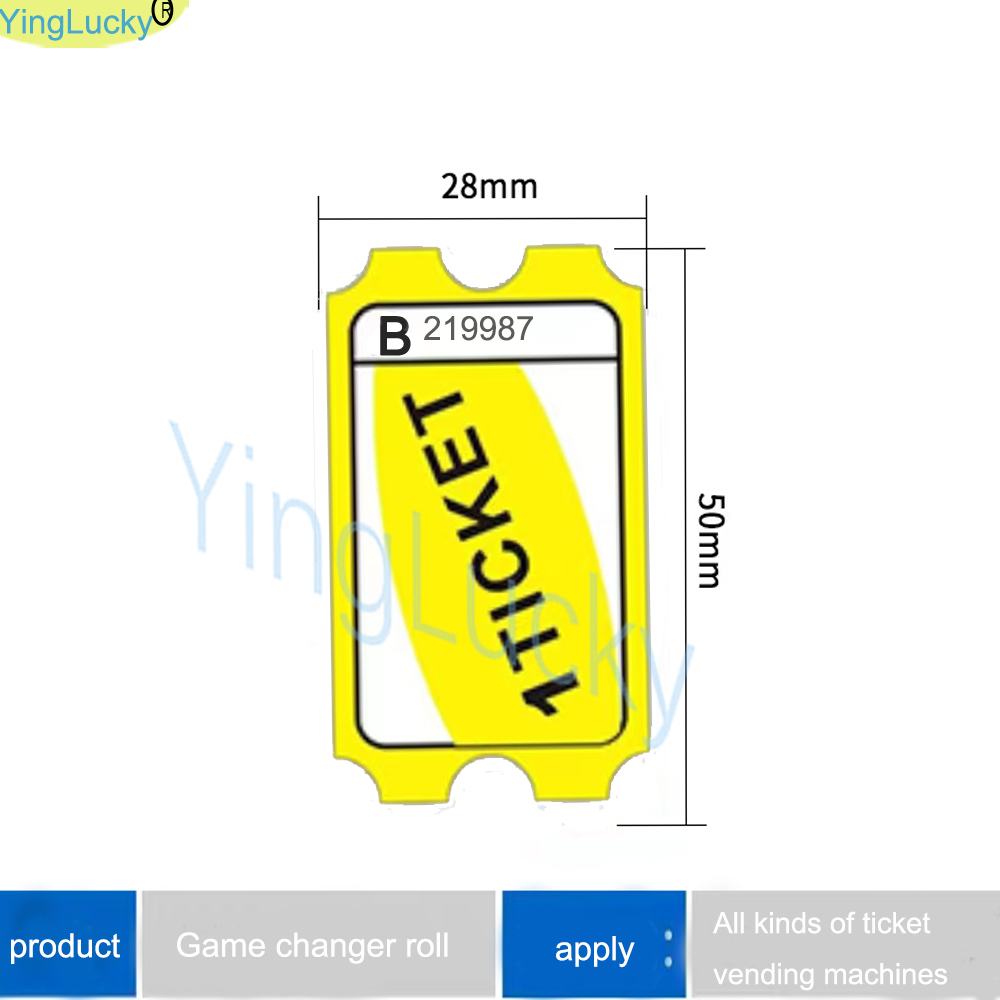 2000 Pcs/Lot Arcade Lottery Pa - Ticket Redemption Machine recension och pris